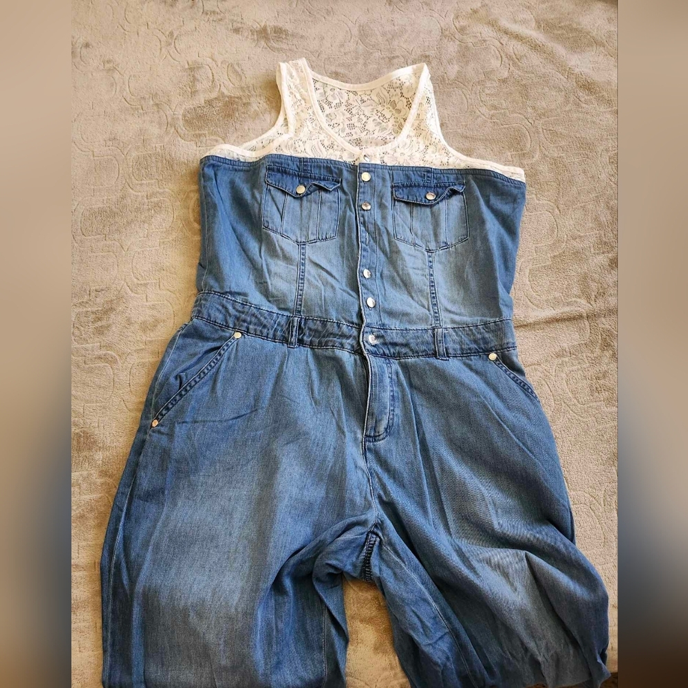 Denim Jumpsuit by Venus size M